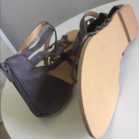 Suede Ankle Sandals - Picture 3 of 4